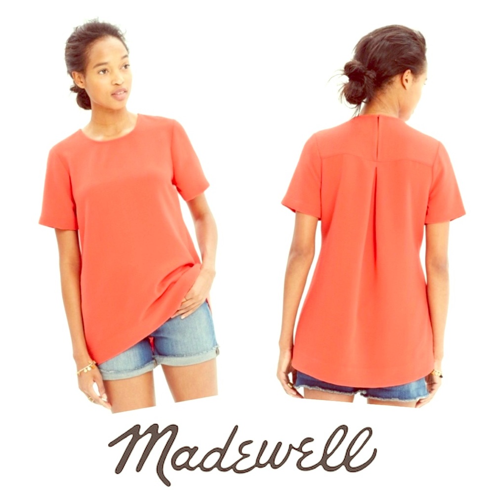 Madewell Orange Blouse